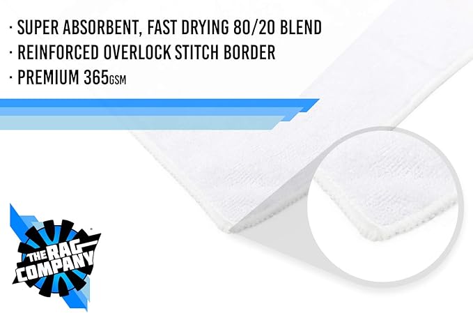 Sport & Workout Towel - Gym, Exercise, Fitness, Yoga, Sport, Ultra Soft, Super Absorbent, Fast Drying Premium Microfiber, 320gsm, 16in x 27in, White (3-Pack)