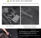 Car Seat Gap Filler with Cup Holder Expander, Automotive Front Seat Storage with Cup Holder, Console Seat Gap Filler Storage Box for Mug Bottle Keys, Car Accessories (Passenger Side)