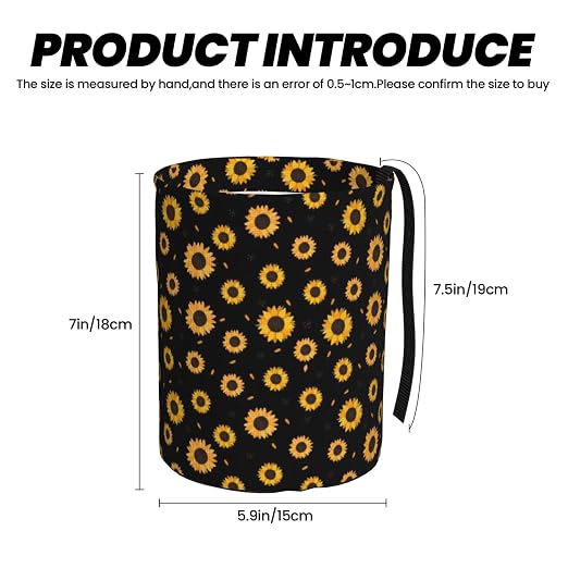 Car Trash Bag Cute Floral Hanging Back of Seat Car Portable Trash Bag Cute Floral Waterproof One-Handed Portable Strap Drawstring Garbage Bags 2 Pieces Car Coasters