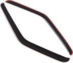 WD2-188i Dark Smoke 2 Pcs Set Window Visor (in-Channel) Deflector Rain Guard Compatible with 1988-1992 Ford Ranger
