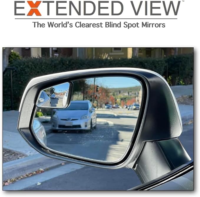 Custom Blind Spot Mirrors- Compatible with 2019-2025 Toyota Rav4 | blind spot mirrors compatible with 5th Generation Rav4 factory mirrors | 2 Piece Set (Left & Right)