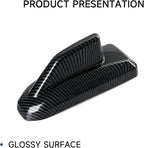 ABS Carbon Fiber Interior Shark Fin Shape Roof Antenna Cover Trim for 2019-2025 Chevy Silverado | for 2019-2021 GMC Sierra 1500 2500 3500 HD Accessories