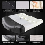 Leather Car Memory Foam Heightening Seat Cushion for Short People Driving, Hip(Coccyx/Tailbone) and Lower Back Pain Relief Butt Pillows, Adult Booster Seat for Car,Truck,SUV, Office Chair.