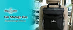 Car Trash Can with Odor-Trapping Lid & 100% Leakproof Liner, Multipurpose Hanging Organizer for SUV & Truck, Keep Vehicles Clean on Family Road Trips
