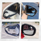 ZIMISI Round Blind Spot Car Mirror, 2" HD Glass Wide Angle Convex Mirror with Adjustable Stick, 360 Degree Frameless Rear View Mirrors for Car, SUV,Truck (Round)