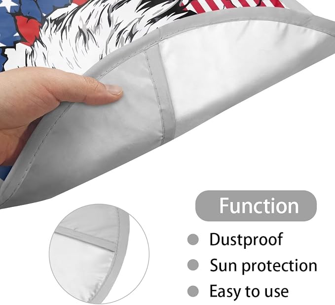 American Flag Eagle Steering Wheel Sun Shade Cover Steering Wheel Sun Block Anti-Heat Aluminum Foil Steering Wheel Cover Steering Wheel Sun Heat Shield for SUV Truck Van