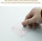 4Pcs Acrylic Magnetic Personalized Photo Holder, Car Accessories Car Photo Holder Car Visor Clip, Personalized Car Picture Frame, Suitable for Adding Family or Personal Photos