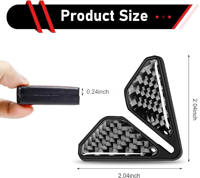 2 PCS Car Door Corner Edge Guards, Thickened PVC Anti-collision Door Corner Protector, Carbon Fiber Sporty Style Decorative Cover, Self-adhesive Exterior Accessory for Cars (Black)