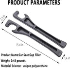 Car Seat Gap Filler, car in between seat catcher 2-Pack No-Drop Seat Side Gap Seam Filler Organizer, Universal filler between car seat and console (Black)
