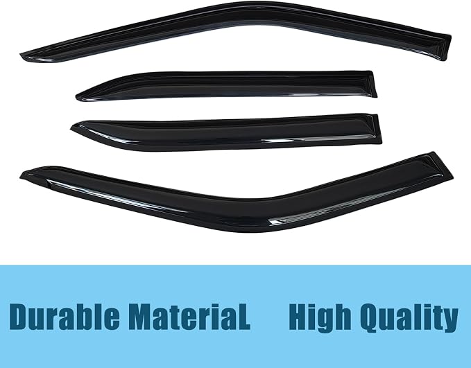 Window Visors Rain Guards for Mitsubishi Eclipse Cross 2018-2026 | Window Deflectors, Vent Visor, Sun Shades, Window Shields, Dark Smoke, Car Accessories