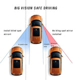 2PCs Automotive Rearview Mirror Blind Spot Mirror, Adjustable HD Sector Mirrors, Frameless Wide Angle Convex Mirrors, Automotive Side Rearview Assistance