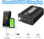 300 Watt Power Inverter dc to ac 12V to 110V Converter Charger for car RV Camping Vehicle Small Power Inverter for car Cigarette Lighter Truck inverter-300W