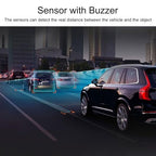 Car Reverse Backup Radar System, Front and Rear Parking Sensors Kit, 8/Sensors Electronics Cars Parking Assistance Reversing Radar with LED Display and Sound Warning