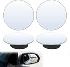 2 Pairs Blind Spot Mirrors for Cars, 2" HD Glass Frameless Convex Rear View Mirrors with 360° Adjustable Swivel Mount, Wide Angle Stick-On Mirror for Car SUV Truck Safety Driving Exterior Accessories