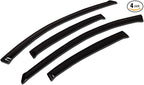 WV-498 Outside Mount Window Visor Deflector Rain Guard Dark Smoke 4-pc Set, Compatible with 2002-2005 Audi A4