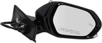 Passenger Side Power Heated Mirror with Blind Spot Indicator Smooth Black Paint to Match Compatible with 2016-2020 Toyota Prius 2017-2020 Prius Prime TO1321357