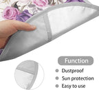 Car Steering Wheel Sun Shade Cover Anti Heat Steering Wheel Cover 17 Inch Vehicle Steering Wheel Sunshade for SUV Vehicle Sedan Truck Purple Rose Car Accessories for Women