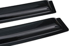 Extra Durable Outside-Mount Auto Vent Window Visor, Fits 2019-2026 Volkswagen Jetta, UV Protection Rain Guard, Original Wind Deflector, No-Drill Easy Install, Dark Smoke, 4-Pcs