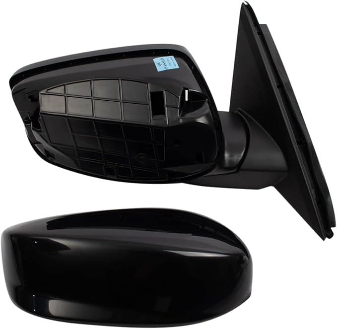 2 Piece Driver and Passenger Side Mirror Assembly Set Electric Adjustment Non-Heated No Memory Black Compatible with 2008-2012 Honda Accord US Built Sedan HO1320230 HO1321230