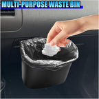 Mini Car Trash Can - Leak-Proof Hanging Car Garbage Can Auto Trash Bag Organizer - Small Garbage Bin Container Vehicle Glove Box Storage Accessories for Cars Home Office (GloveBox)