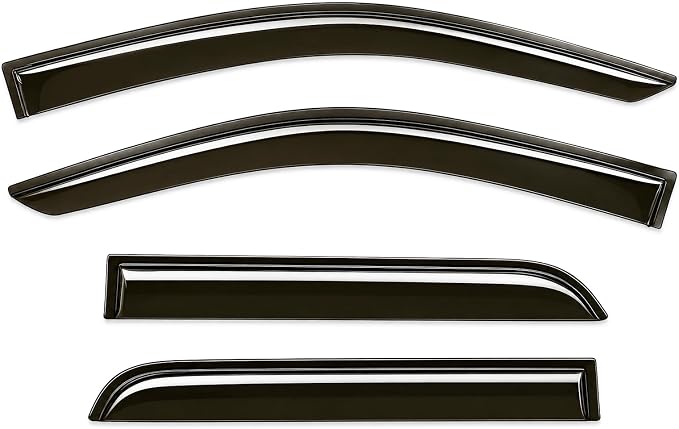 2025 2026 Tape-On Rain Guards for Toyota 4Runner Side Window Visor Deflectors Extra Thick Shade RS Sport Off-Road Premium i-Force MAX Limited Pro Platinum Trailhunter