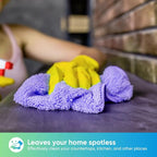 Purple Microfiber Cleaning Cloth, 12 Pack Premium Microfiber Towels for Cars, Lint Free, Scratch-Free, Highly Absorbent, Reusable Cleaning Rags for Car, Household, Kitchen, Window,11.5"X11.5"