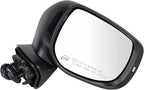 Passenger Side Mirror Assembly Power Heated Memory Turn Signal Blind Spot Foldaway Smooth Black Compatible with 2019-2020 Subaru Forester