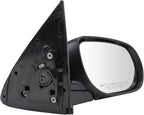 Passenger Side Mirror Assembly Manual Textured Paint to Match Compatible with 2010-2013 Kia Forte