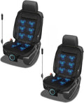 Cooling Car Seat Cover, Black Automotive Adjustable Temperature Comfortable Cooling Car Seat Cover (2 Pack)