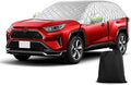Half Car Cover for SUV Sunroof & Windshield Cover for Ice and Snow, All Weather Vehicle Body Cover for Sun, Rain, Dust（142"x59"）