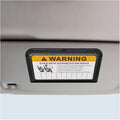 Car Sun Visor Organizer, Car Registration Holder with Parking Number Sticker, Self-Adhesive Card Pocket Storage Organizer to Keep Things Tidy (Black)
