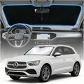 for Mercedes Benz GLC Sun Shade Windshield Cover - Custom Fit GLC 260 GLC 300 GLK-Class Accessories 2016-2024 2025 Sunshade Foldable UV Protection & Heat Shield Sun Visor Accessories