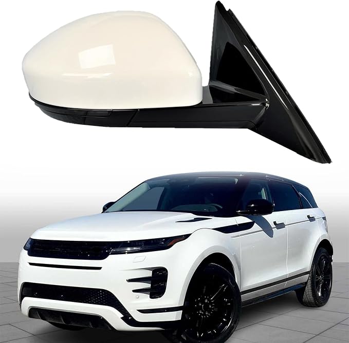 Passenger Side Mirror Compatible with 2019-2025 Land Rover Range Rover Evoque L551 Rear View Mirror Side Door Mirrors Rearview Mirrors Power Folding, Heated Glass, Turn Light, Puddle Light, Blind Spot
