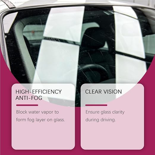 Anti Fog Windshield Spray, Waterproof Car Coating, 100ml Defogger with Clear Vision, Protective Glass, Modern Driving Style Accessory, Winter Supply for Highway and Garage