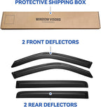 Window Visors Rain Guards Shield for Honda Pilot 2009-2015, Out-Channel Window Vent Wind Deflectors Visors Shades for 09-15 Pilot