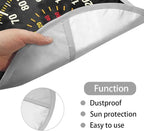 Car Steering Wheel Sun Shade Cover Funny Speedometer Design Steering Wheel Sun Block Anti-Heat Aluminum Foil Steering Wheel Cover Steering Wheel Sun Heat Shield for Cars SUV Truck Van