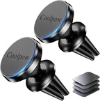 【2-PACK】Car vent Magnetic Phone Mount[ Easily Install ] Reusable Magnetic phone holder for car vent air[ Strong Magnet ] [ 360° Rotation ] Fit for iPhone 17 Pro Max 16 15 Samsung & All cell phone