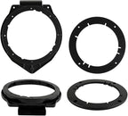Metra 82-3006 6" to 6-3/4" Speaker Adapter for GM Multi 05-Up & Metra 82-3005 6" to 6-3/4" Speaker Adapter for Select GM Trucks/Chevy Malibu 2014-Up,Black