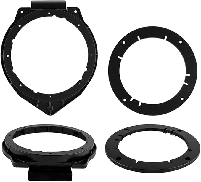 Metra 82-3006 6" to 6-3/4" Speaker Adapter for GM Multi 05-Up & Metra 82-3005 6" to 6-3/4" Speaker Adapter for Select GM Trucks/Chevy Malibu 2014-Up,Black