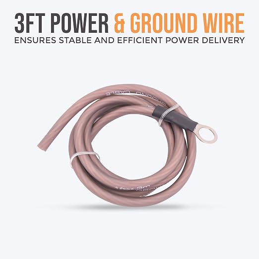 8 Gauge Amplifier Wiring Kit, 1000W CCA Amp Install Kit – EA-PRMK8