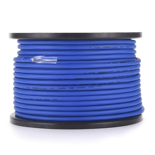 Orion Cobalt PW8200BL 8 Gauge Wire (200ft) Copper Clad Aluminum CCA - 100% American Wire Gauge, High Powered Car Audio/Amplifier Power & Ground Cable, Battery Cable, RV Trailer Wiring