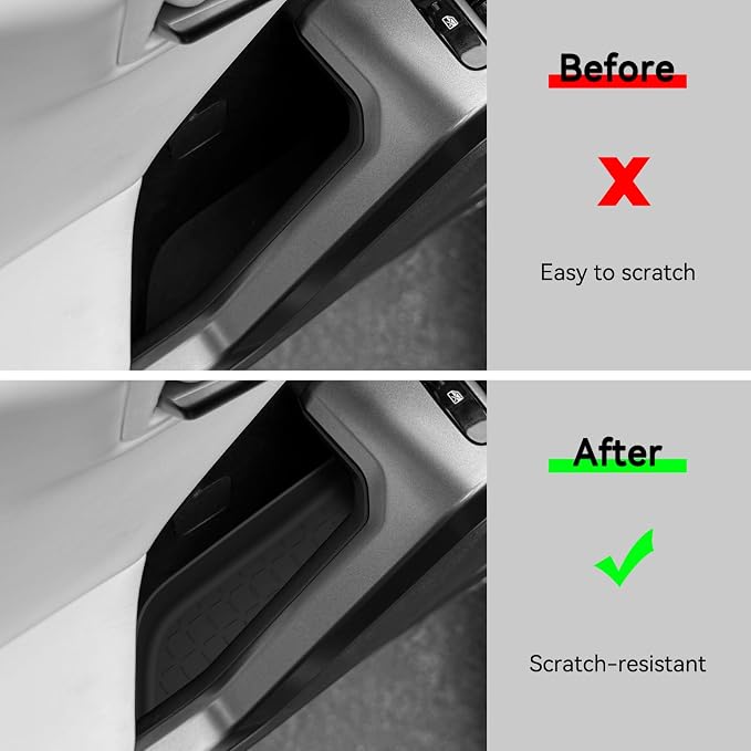 4Pack Door Side Storage Box for Toyota RAV4 2026 | Front & Rear Door Storage Organizer Boxes,TPE Interior Accessories