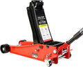 4 Ton Low Profile Floor Jack, Heavy Duty Floor Jack with Dual Pistons Quick Lift Pump, Steel Car Jacks Adjustable Height 4"-21", Hydraulic Trolley Floor Jacks 4 Ton/8000 LBS Capacity, Red