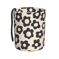Vintage Groovy Flowers Car Trash Can Small Portable Car Garbage Bag for Back Front Seat RV's Camping Accessories