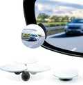 Blind Spot Mirrors, 2" Round HD Glass Frameless 360° Adjustable Convex Rear View Mirrors with Wide Angle Stick, Exterior Accessories for Cars, SUVs and Trucks, 2 Pack