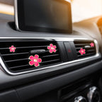 6 Pcs Daisy Flower Air Vent Clip Accessories Air Conditioning Outlet Clip Car Air Freshener Dashboard Accessories Charm Car Inter Decor(2.5 cm, 3 cm, 3.3 cm,Red)