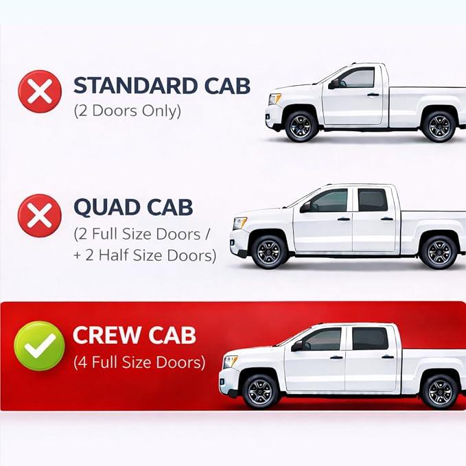 KPY Rain Guards Fit for 2019-2026 RAM 1500 Crew Cab (Excludes Classic Model), Out-Channel Window Visors Vent Wind Deflectors 4PC, Truck Accessories for 19-26 RAM 1500 Crew Cab (Full-Size Cabs)