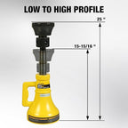 20 Ton Professional Car Support Screw Jack for House Construction Bridge Stabilization, Yellow (40,000 LBs)