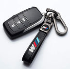 Car Tire Valve Stem Caps and Car Keychain Combo Compatible with BMW M M2 M4 M5 M6 M8 X1 X2 X3 X5 X6 M135i M240i Z4 328i X7 Keyring for Men and Women Family Present Car Accessories