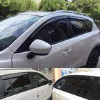 Tape On Window Visors Rain Guards Smoke Side Car Window Deflectors for 2017-2025 Mazda CX-5, CX5 Window Sun Rain Wind Vent Guards Shade 4-Pieces Set